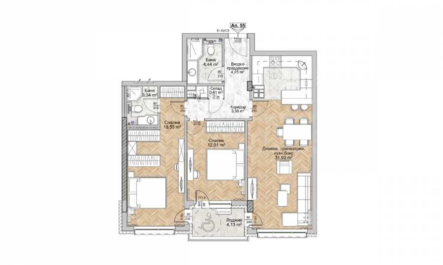 Продава 3-СТАЕН, гр. София, Люлин 8, снимка 3 - Апартаменти - 54680830