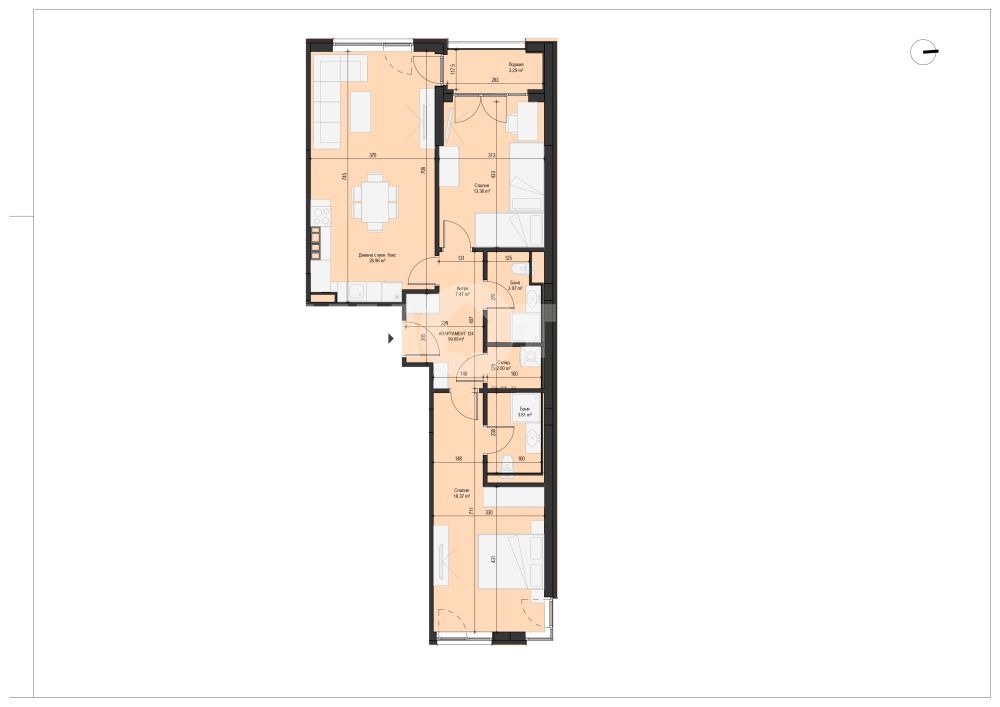 Продава 3-СТАЕН, гр. София, Младост 4, снимка 2 - Апартаменти - 55012382