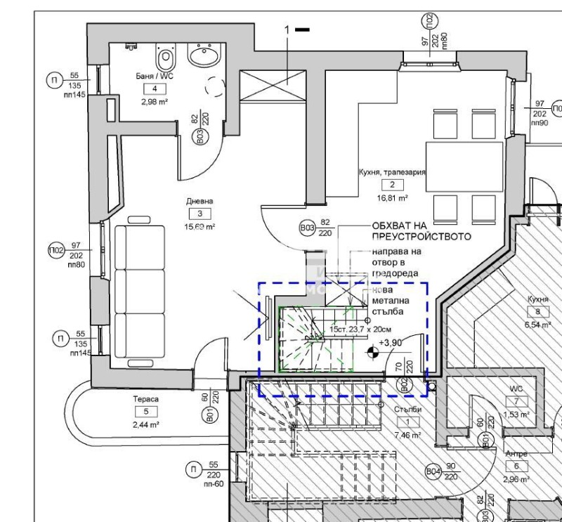In vendita  1 camera da letto Plovdiv , Tsentar , 72 mq | 68268721 - Immagine [9]