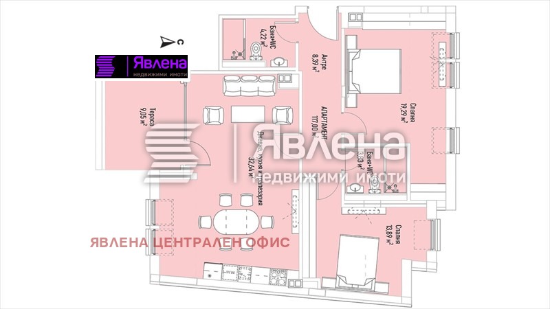 На продаж  2 спальні София , Лозенец , 125 кв.м | 95920707 - зображення [7]