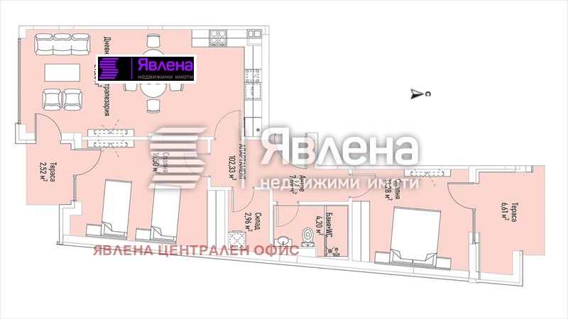 На продаж  2 спальні София , Лозенец , 125 кв.м | 95920707 - зображення [3]