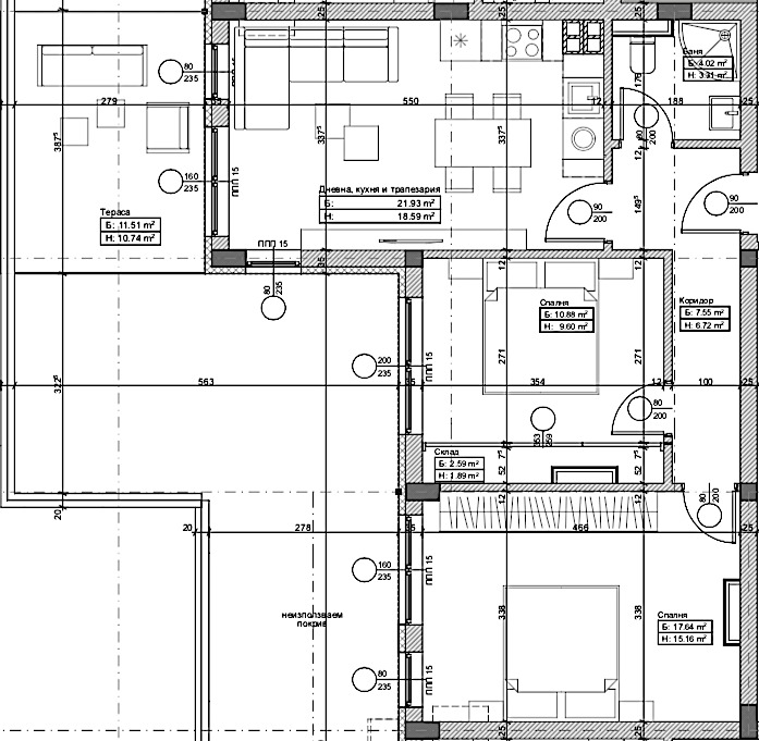 Продава 3-СТАЕН, гр. София, Обеля, снимка 4 - Апартаменти - 53073972