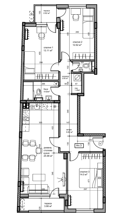 À venda  3 quartos Plovdiv , Karchiiaka , 135 m² | 84848612