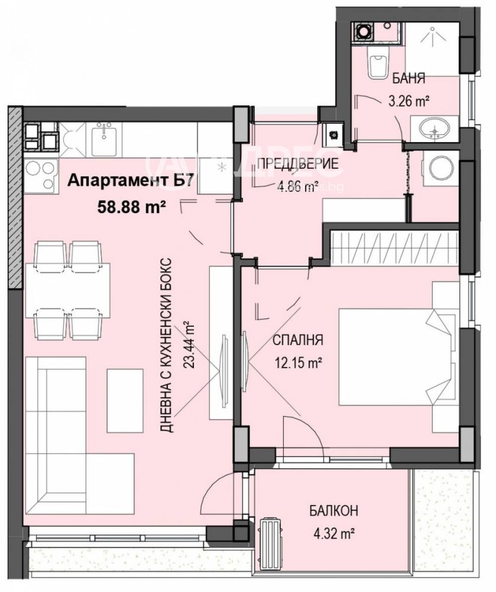Продава 2-СТАЕН, гр. София, Кръстова вада, снимка 3 - Апартаменти - 55922342
