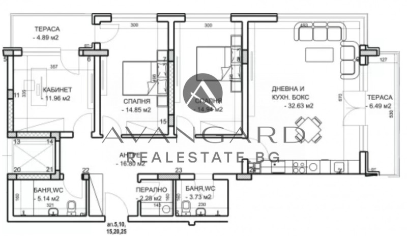 Продава 4-СТАЕН в град Пловдив, Център - 151 кв.м / 215 930 € » 422 322.37 лв., АВАНГАРД РИЪЛ ЕСТЕЙТ
