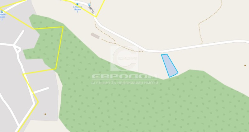 Продава ПАРЦЕЛ в област Стара Загора, с. Малка Верея - 3026 кв.м / 75 650 € » 147 958.54 лв., ЕВРОДОМ