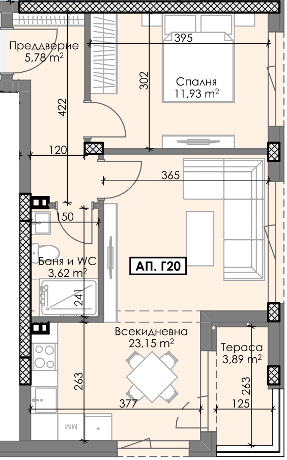 Продава 2-СТАЕН, гр. Пловдив, Остромила, снимка 9 - Апартаменти - 53315290