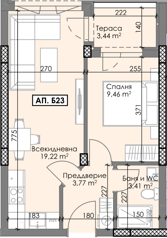 Продава 2-СТАЕН, гр. Пловдив, Остромила, снимка 6 - Апартаменти - 53315290