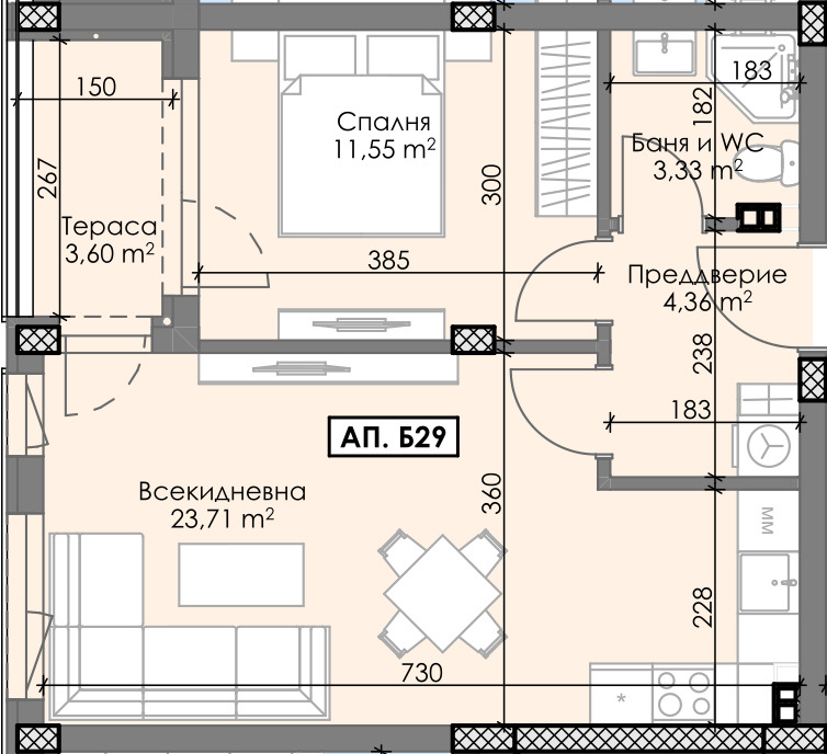 Продава 2-СТАЕН, гр. Пловдив, Остромила, снимка 8 - Апартаменти - 53315290