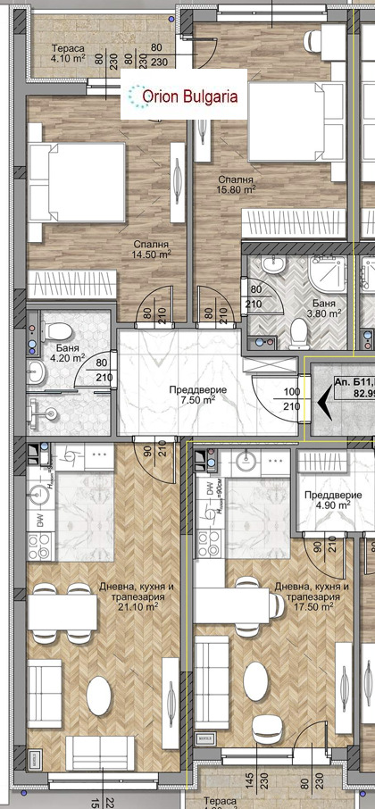 Продава 3-СТАЕН, гр. София, Овча купел, снимка 7 - Апартаменти - 56724418
