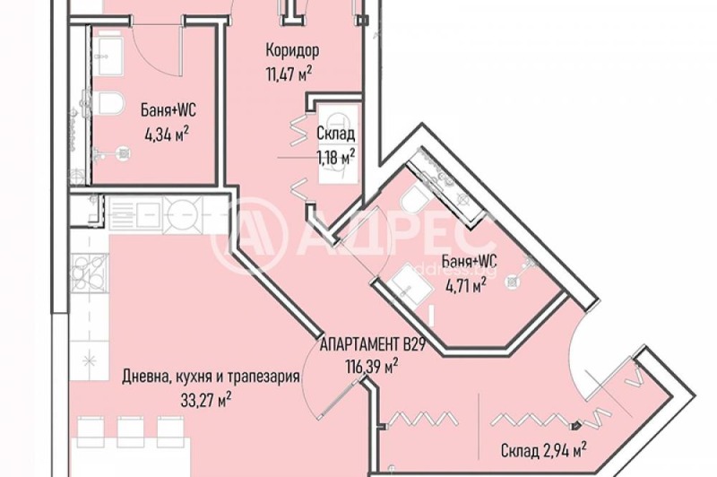 In vendita  3+ camere da letto Sofia , Mladost 4 , 145 mq | 20786497 - Immagine [4]