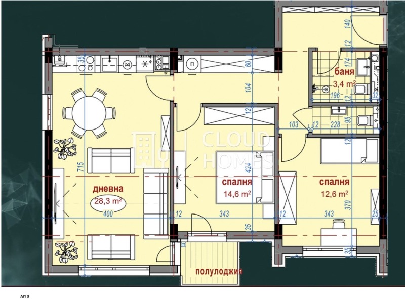 Till salu  2 sovrum Sofia , Ovtja kupel , 109 kvm | 54764655 - bild [2]