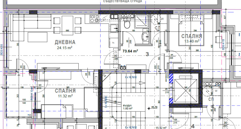 Продается  2 спальни Стара Загора , Казански - изток , 92 кв.м | 96696958 - изображение [2]