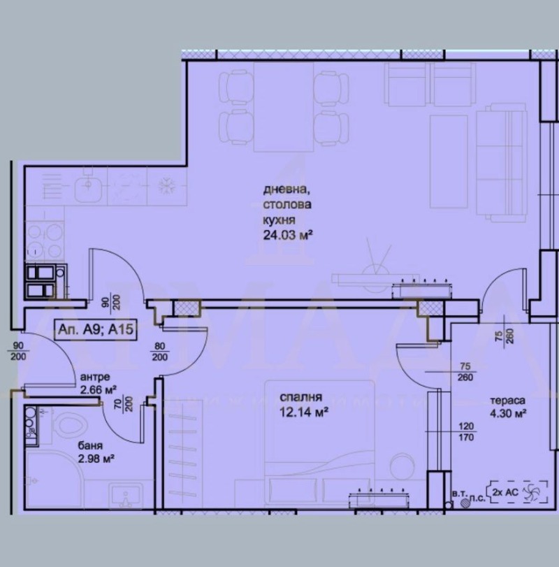 Продава 2-СТАЕН, гр. Пловдив, Христо Смирненски, снимка 6 - Aпартаменти - 48977383