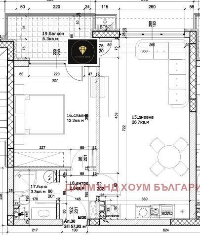 Προς πώληση  1 υπνοδωμάτιο Πλοβδηβ , Οστρομηλα , 65 τ.μ | 71083899 - εικόνα [2]