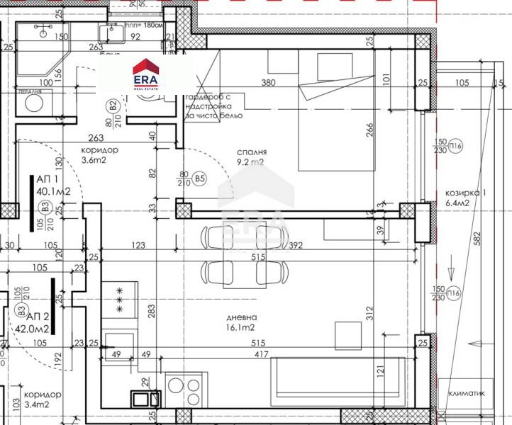 Продаја  1 спаваћа соба Варна , Кајсиева градина , 43 м2 | 75522634 - слика [13]
