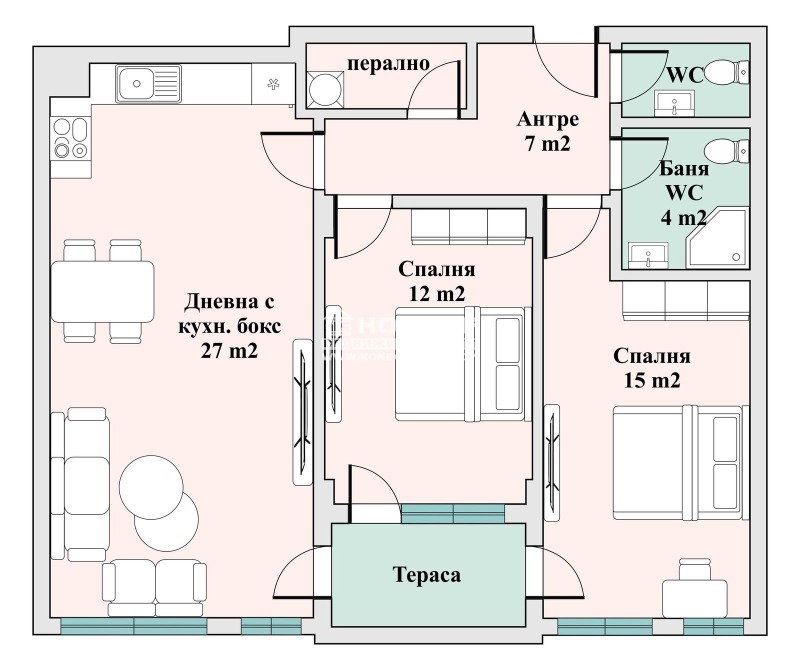 Продава  3-стаен град Пловдив , Тракия , 100 кв.м | 96823501 - изображение [2]