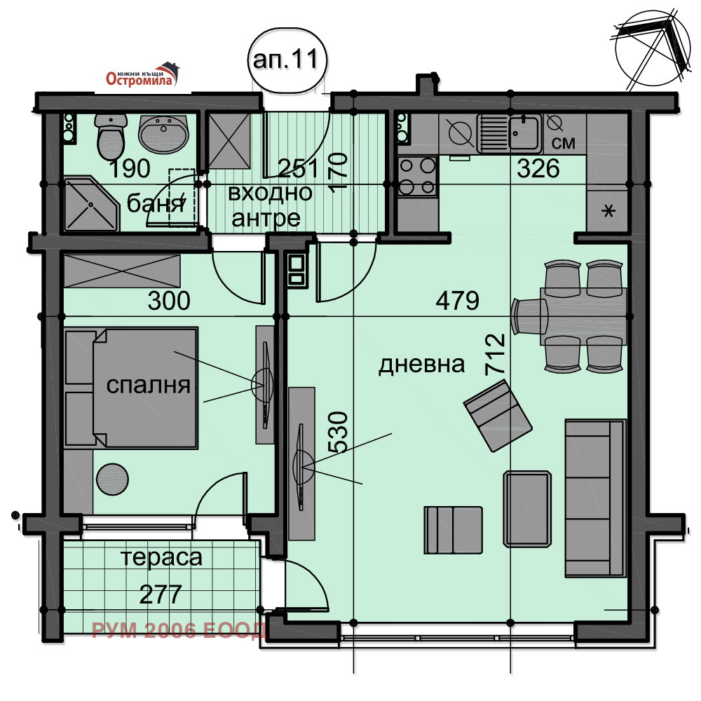 Продава 2-СТАЕН, гр. Пловдив, Остромила, снимка 2 - Апартаменти - 54831819