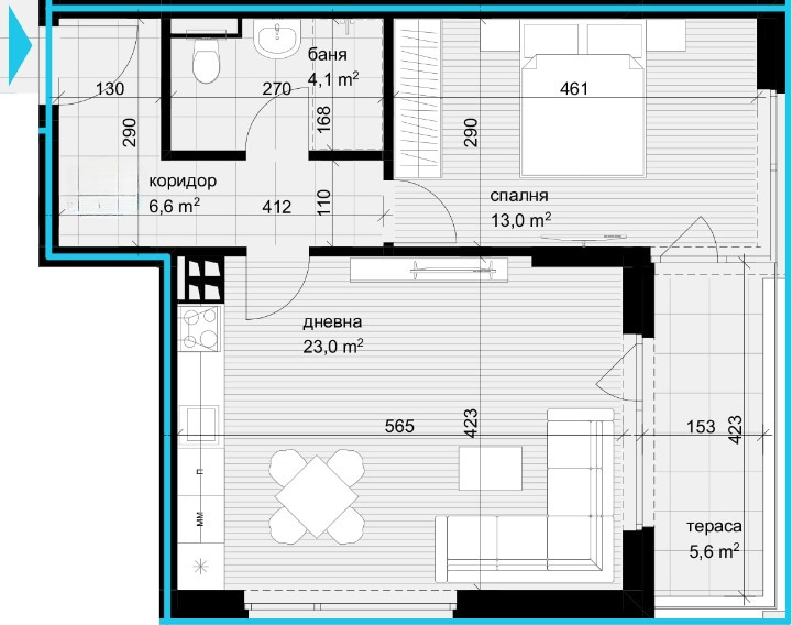 Продава 2-СТАЕН, гр. Варна, Аспарухово, снимка 3 - Aпартаменти - 49284926