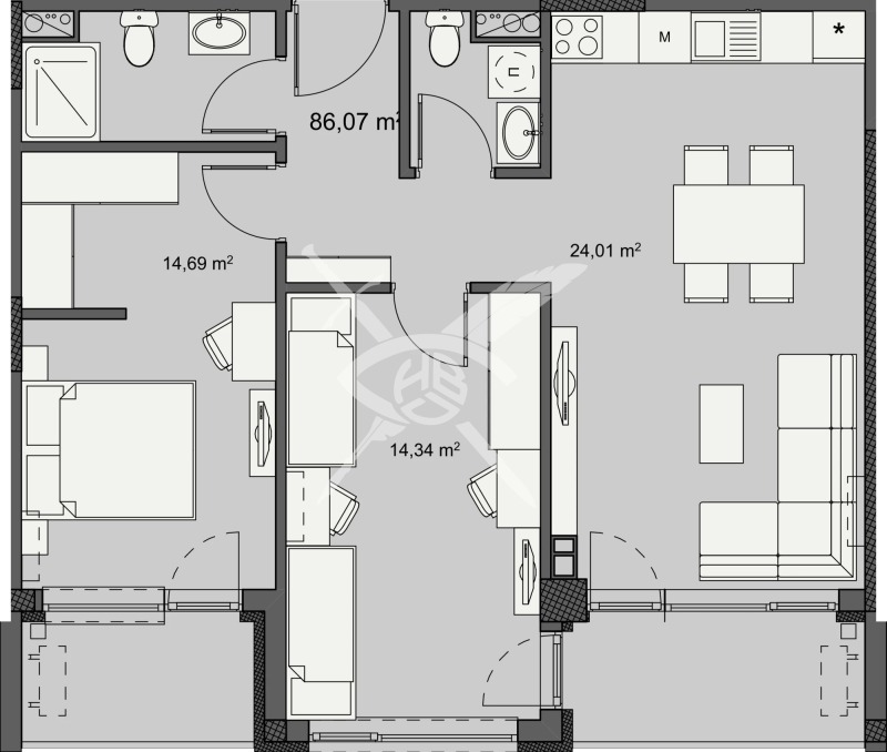Продава 3-СТАЕН, гр. Бургас, Изгрев