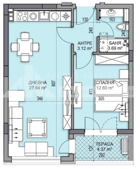 1 bedroom Gagarin, Plovdiv 2