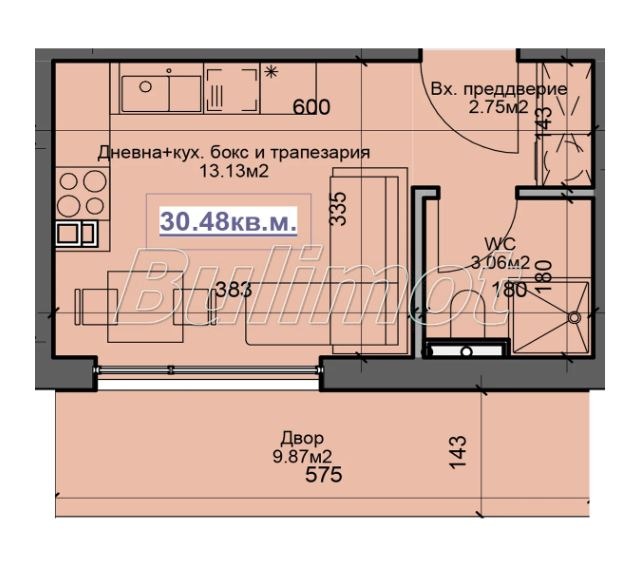 Продава 1-СТАЕН, гр. Варна, м-т Добрева чешма, снимка 2 - Апартаменти - 52049733