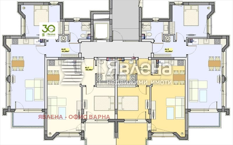 Til salgs  1 soverom Varna , k.k. Sv.Sv. Konstantin i Elena , 72 kvm | 61902891 - bilde [5]