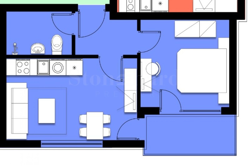 Продава 2-СТАЕН, гр. Свети Влас, област Бургас, снимка 6 - Апартаменти - 53107576