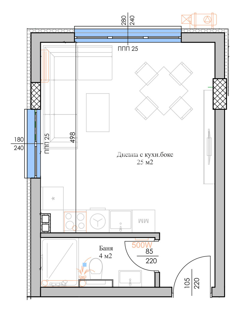 Продава 1-СТАЕН, гр. Пловдив, Въстанически, снимка 4 - Aпартаменти - 49386539