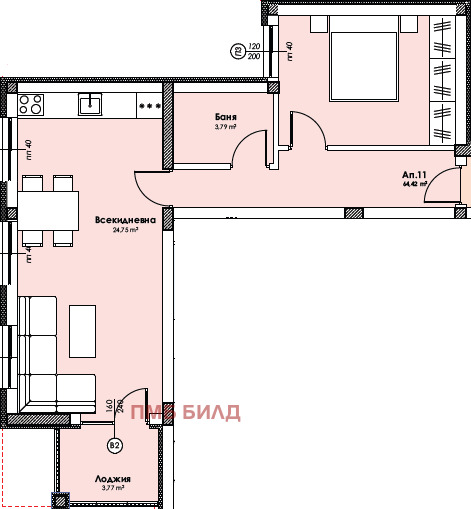 Продава 2-СТАЕН, гр. Пловдив, Прослав, снимка 4 - Апартаменти - 51605627