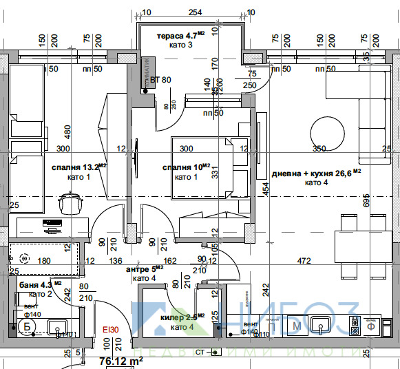 Продава 3-СТАЕН, гр. Стара Загора, Загорка, снимка 5 - Aпартаменти - 48320649