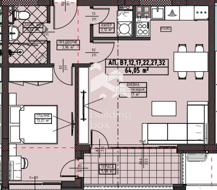 En venta  1 dormitorio Plovdiv , Jristo Smirnenski , 74 metros cuadrados | 96211881 - imagen [3]