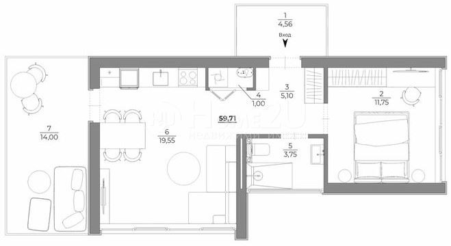 Til salg  Hus Varna , m-t Alen mak , 60 kvm | 86354886 - billede [6]