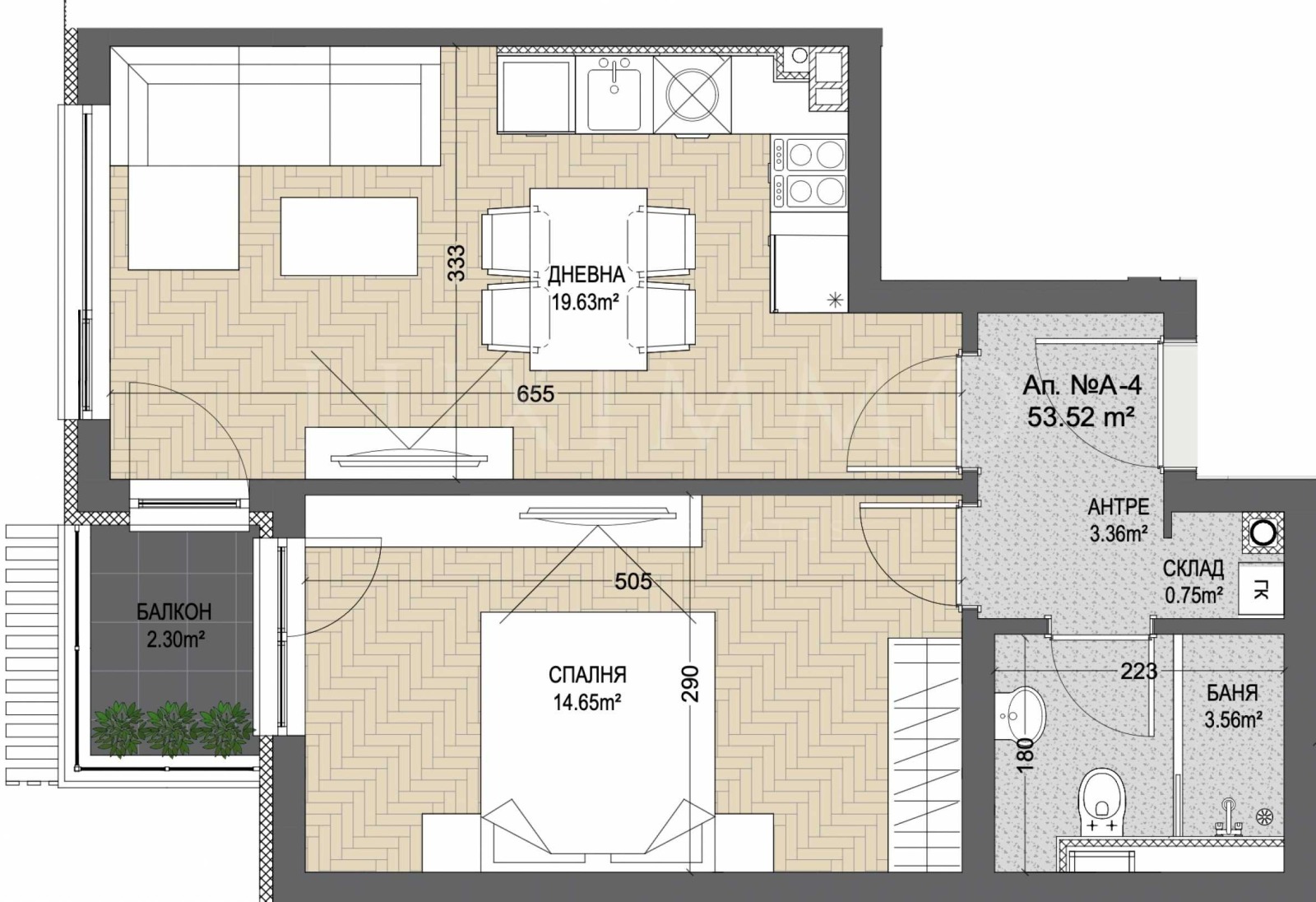 Продава 2-СТАЕН, гр. София, Манастирски ливади, снимка 14 - Апартаменти - 55741234