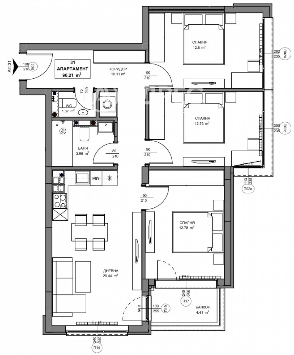 Продава МНОГОСТАЕН, гр. София, Обеля 2, снимка 4 - Апартаменти - 54602674