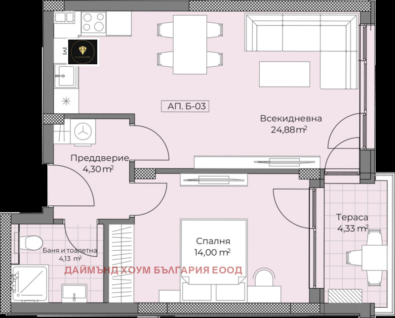 À venda  1 quarto Plovdiv , Ostromila , 70 m² | 18028543 - imagem [2]