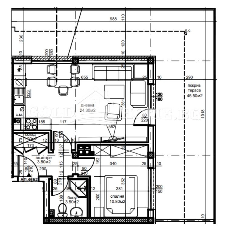 На продаж  1 спальня Пловдив , Остромила , 110 кв.м | 76560240 - зображення [2]