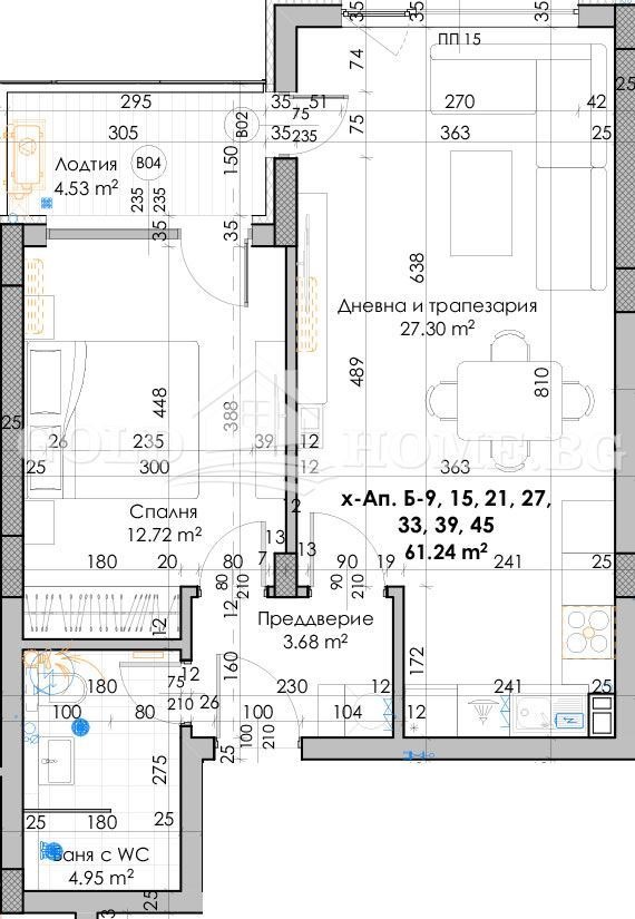 На продаж  1 спальня Пловдив , Южен , 71 кв.м | 22933594 - зображення [5]