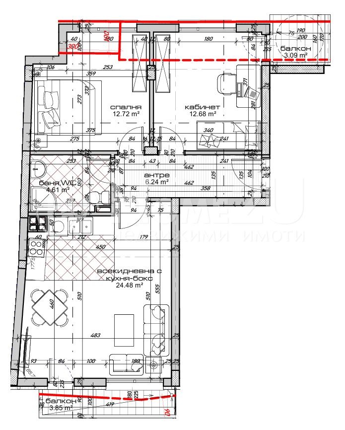 Na prodej  2 ložnice Varna , Kolchozen pazar , 98 m2 | 82629177 - obraz [3]