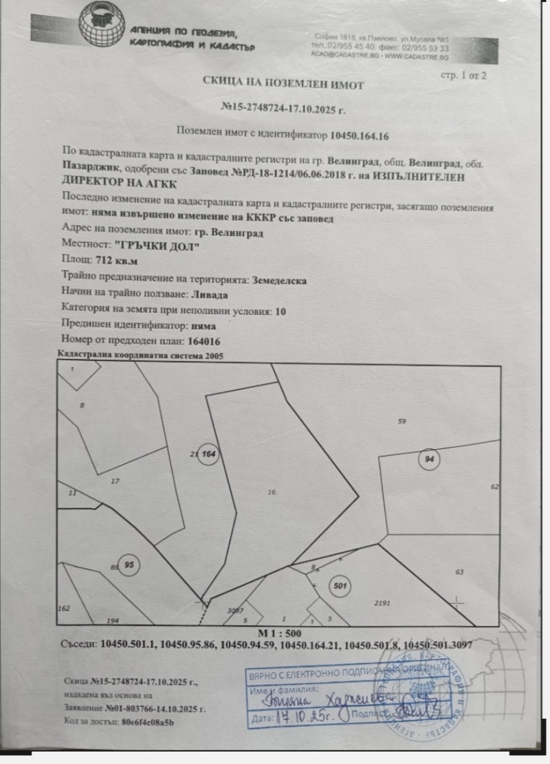 Продава ПАРЦЕЛ, гр. Велинград, област Пазарджик, снимка 8 - Парцели - 52716249