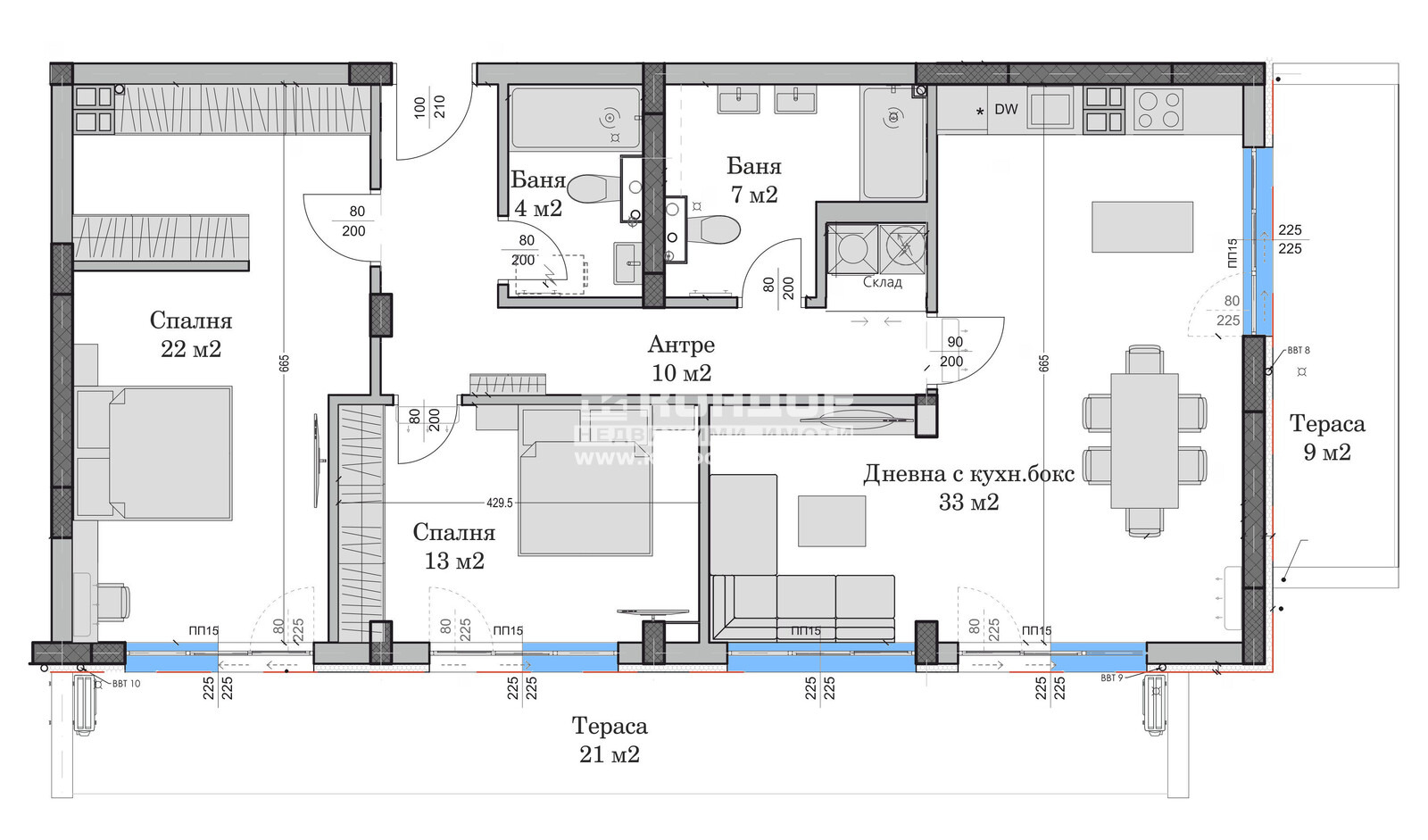 Продава 3-СТАЕН, гр. Пловдив, Христо Смирненски, снимка 2 - Апартаменти - 51809730