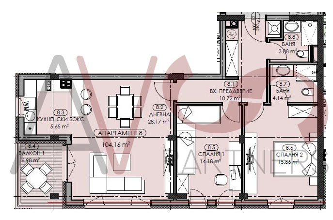 Eladó  2 hálószobás Sofia , Simeonovo , 120 négyzetméter | 41247247 - kép [4]