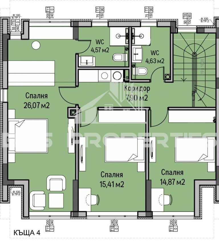 Продава КЪЩА, гр. София, с. Панчарево, снимка 4 - Къщи - 53349638