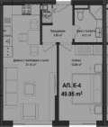 Продава  2-стаен град Пловдив , Гагарин , 59 кв.м | 88745891