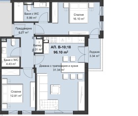 3-СТАЕН, 120 m2