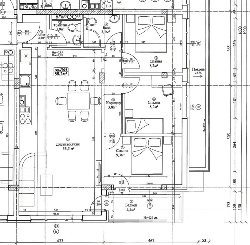 À venda  Mais de 3 quartos Sofia , Mladost 4 , 100 m² | 52711651 - imagem [2]