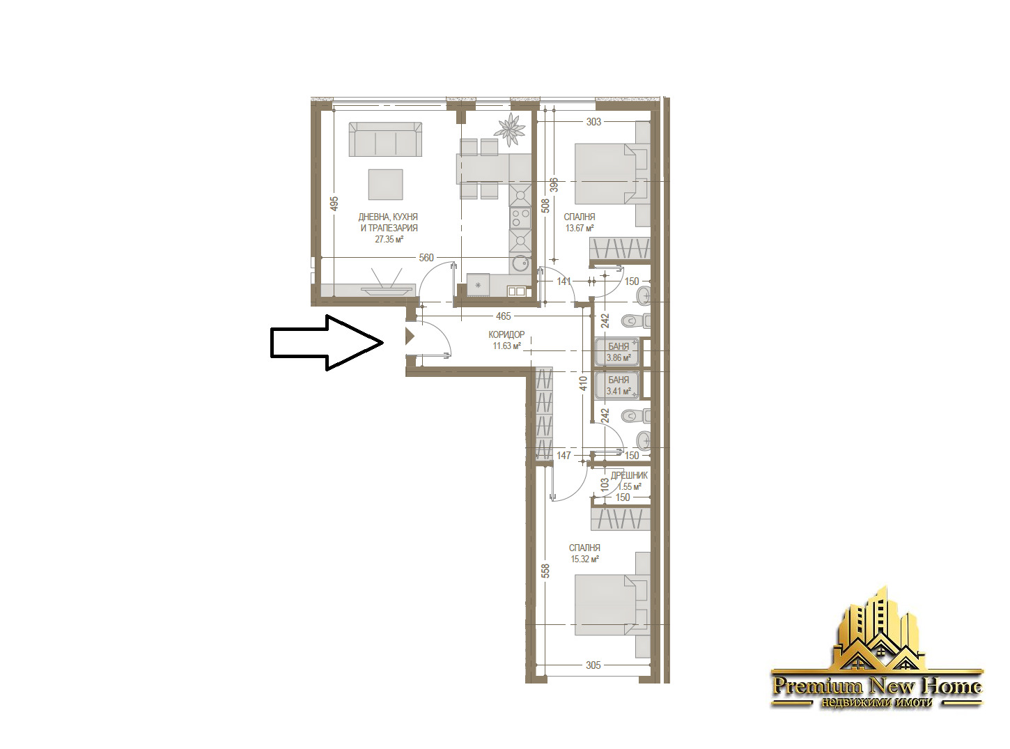 Продава 3-СТАЕН, гр. София, Люлин 4, снимка 2 - Апартаменти - 50494057