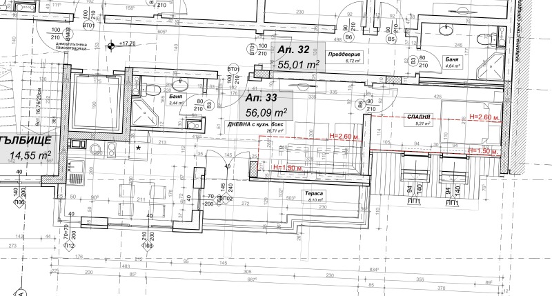 Na prodej  1 ložnice Sofia , Strelbište , 62 m2 | 43810357 - obraz [2]