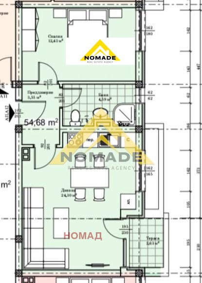 Na sprzedaż  1 sypialnia Plowdiw , Proslaw , 62 mkw | 43148032 - obraz [4]