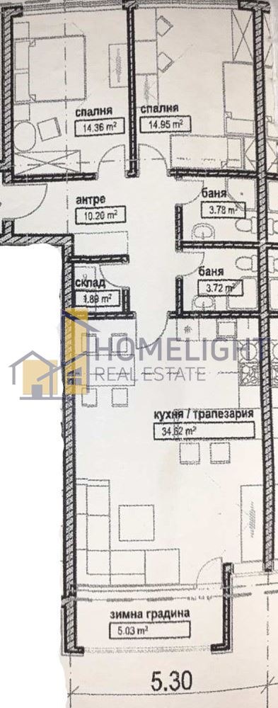 Продава 3-СТАЕН, гр. София, Център, снимка 9 - Aпартаменти - 48716491